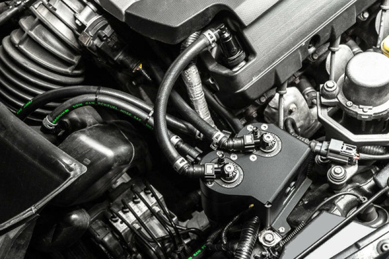 Radium 14-19 Chevrolet Corvette LT1 CCV Fluid Lock Dual Catch Can Kit Oil Catch Cans Radium Engineering