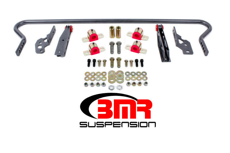 BMR 11-14 S197 Mustang Rear Hollow 25mm Adj. Sway Bar Kit w/ Bushings - Black Hammertone Sway Bars BMR Suspension