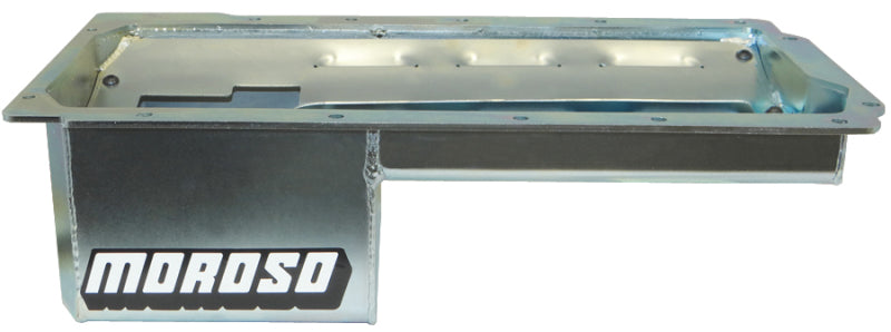 Moroso Dart LS Next Swap (w/Aluminum Spacers) Wet Sump 7qt 6in Baffled Steel Oil Pan Oil Pans Moroso