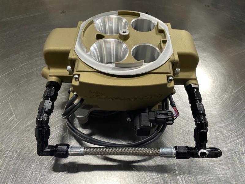 Fragola 6AN Holly Sniper Q-Jet EFI Feed Line Kit - Stainless Hose Fuel Lines Fragola