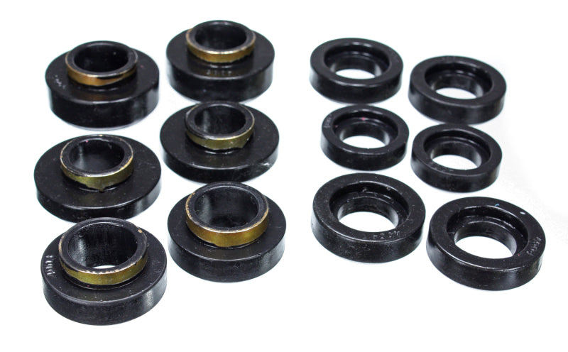 Energy Suspension GM Black Body to Frame Mount and Radiator Support Bushing Set Bushing Kits Energy Suspension