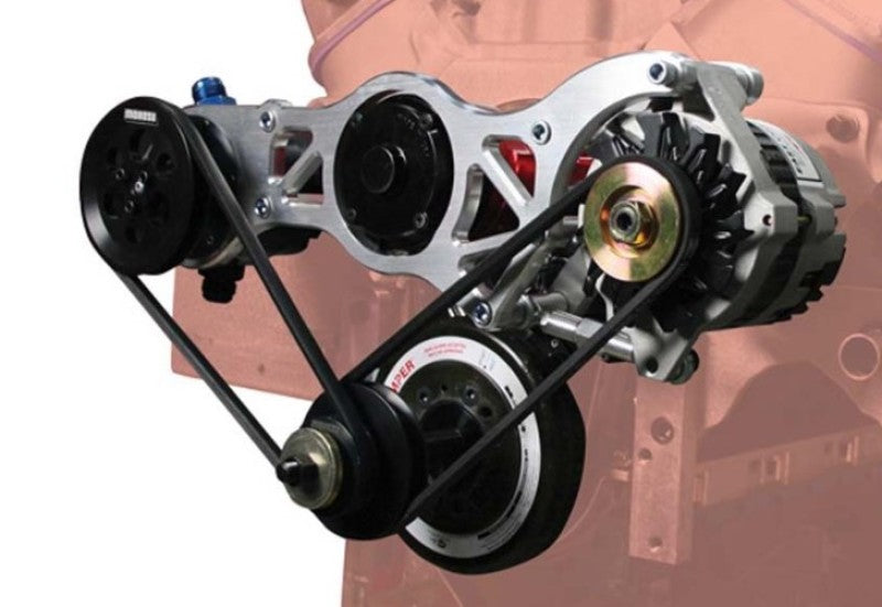 Moroso Chevrolet Big Block Alternator & Vacuum Pump Mount - CSR Water Pump - 130mm Alternator Brackets Moroso