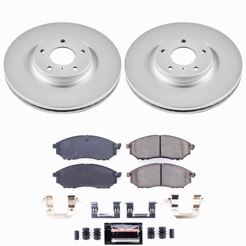 Power Stop 08-12 Infiniti EX35 Front Z23 Coated Brake Kit Brake Kits - Performance D&S PowerStop