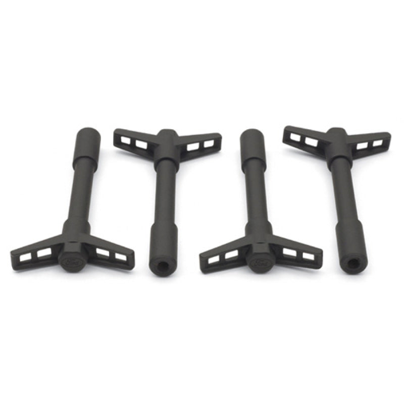 Ford Racing Black Crinkle Finish Valve Cover Hold Down Wing Nuts Valve Covers Ford Racing