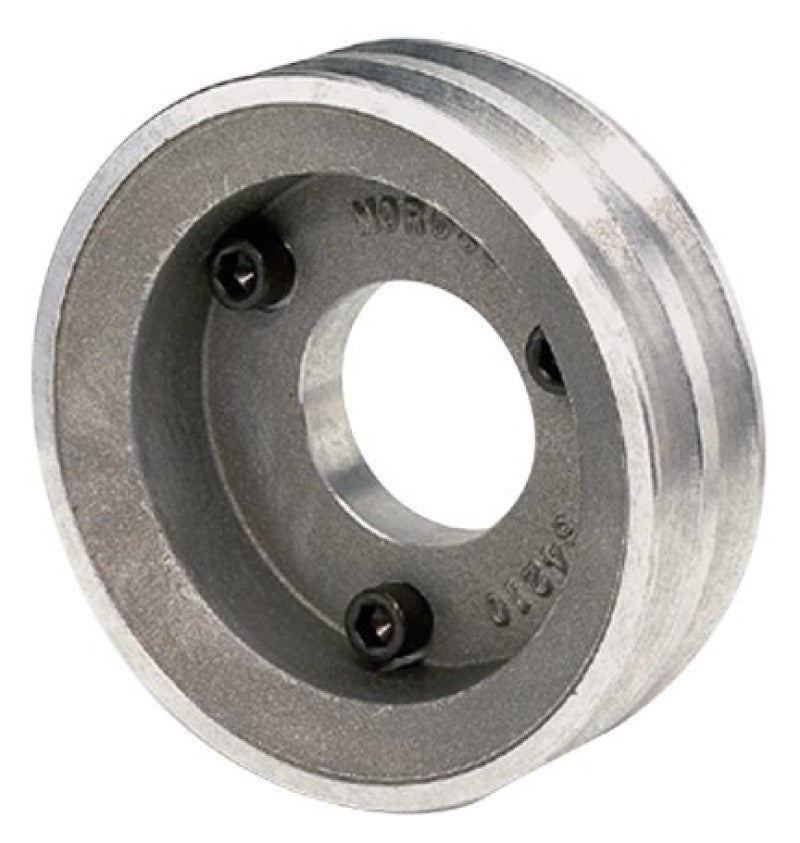 Moroso Chevrolet Small Block 302-350 (w/Long Pump) Crankshaft Pulley - Single Groove - Cast Aluminum Pulleys - Crank, Underdrive Moroso
