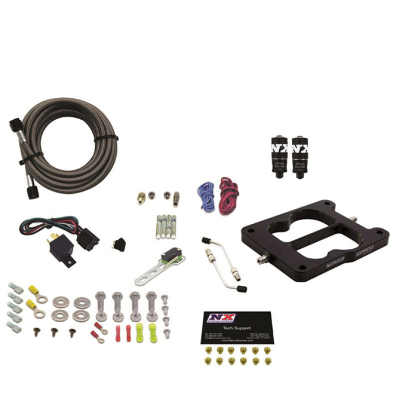 Nitrous Express Q-Jet/Holley Spread Bore Hitman Plus Nitrous Kit (50-200HP) w/o Bottle Nitrous Systems Nitrous Express