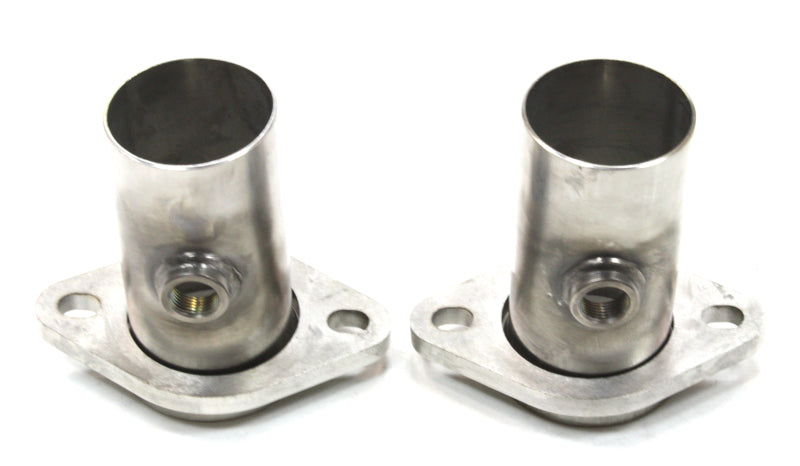 JBA 2.5in 304 Series Stainless Steel 2 Bolt Starter Tubes w/O2 sensor bungs Exhaust Adapters JBA