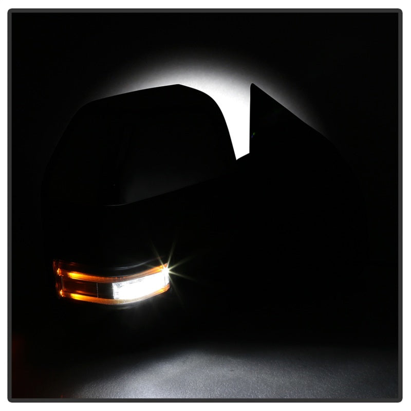 xTune 15-17 Ford F-150 Heated LED Telescoping Pwr Mirrors - Clr (Pair) (MIR-FF15015S-G4-PWH-CL-SET) Side Mirrors SPYDER