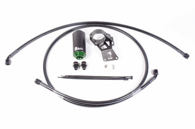 Radium Engineering Mitsubishi Evo X Fuel Hanger Feed Kit - Microglass Filter Brackets Radium Engineering