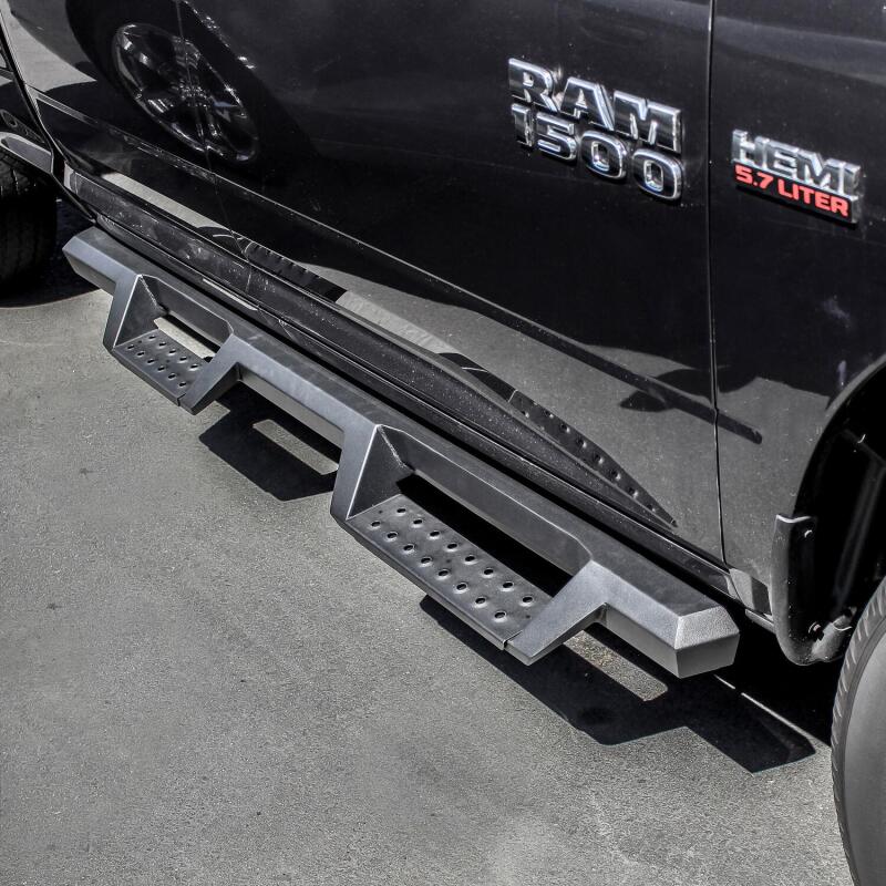 Westin/HDX 09-18 Dodge/Ram 1500 Quad Cab Drop Nerf Step Bars - Textured Black Nerf Bars Westin