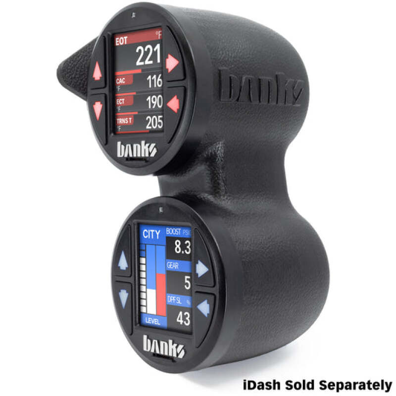Banks Power 19-21 Chevy/GMC 1500 / 20-23 Chevy/GMC 2500/3500 - iDash Stealth Dual Pod Mount 52mm Gauge Pods Banks Power