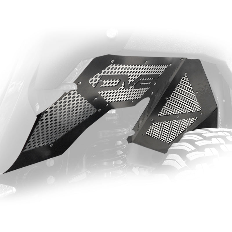 DV8 Offroad 2018+ Jeep Wrangler JL Front Inner Fenders - Black Wheel Well Liners DV8 Offroad