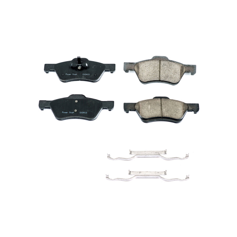 Power Stop 10-12 Ford Escape Front Z17 Evolution Ceramic Brake Pads w/Hardware Brake Pads - OE PowerStop