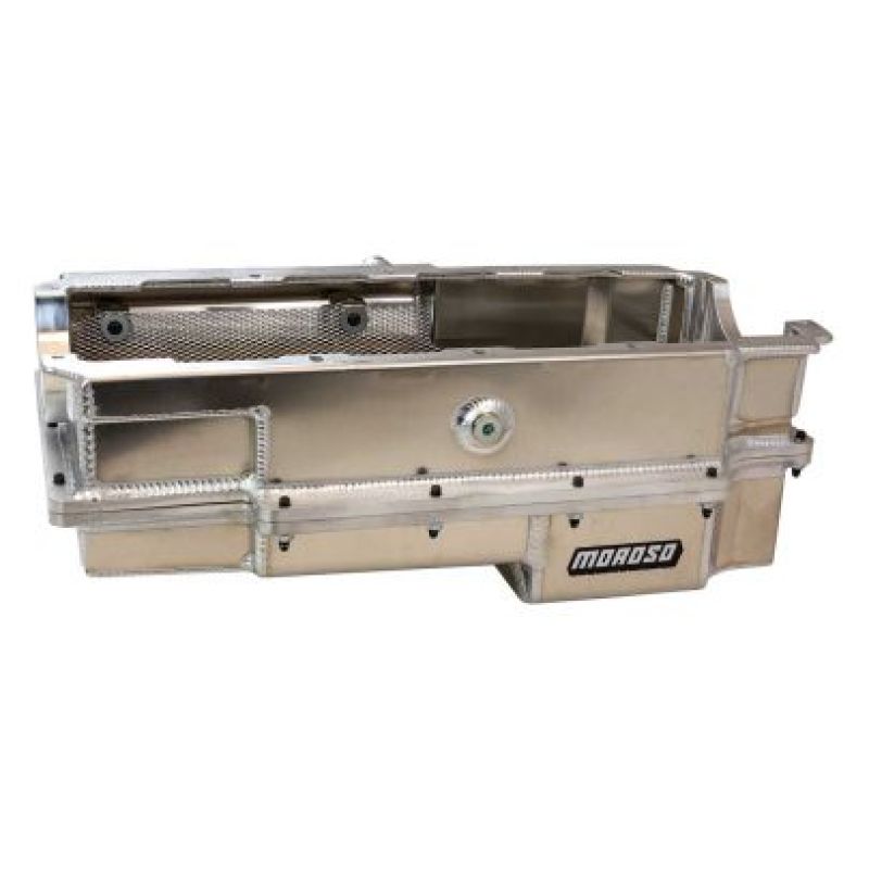 Moroso CN/Energy MFG/DRCE2 2-Piece Wet Sump Aluminum Oil Pan w/Double Power Kick Outs Oil Pans Moroso
