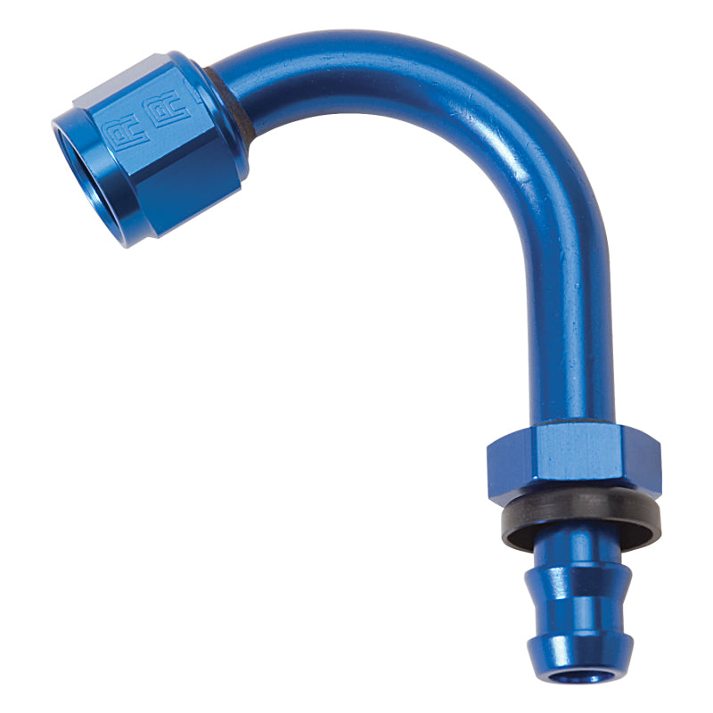 Russell Performance -6 AN Twist-Lok 120 Degree Hose End (1in Radius) Fittings Russell