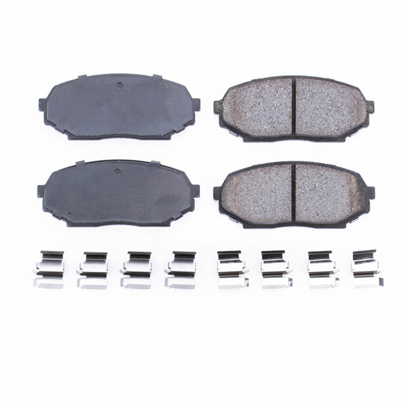 Power Stop 90-93 Geo Storm Front Z17 Evolution Ceramic Brake Pads w/Hardware Brake Pads - OE PowerStop