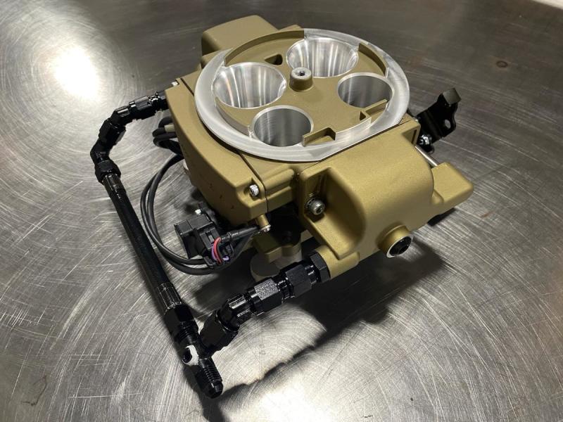 Fragola 6AN Holly Sniper Q-Jet EFI Feed Line - Black Hose Fuel Lines Fragola