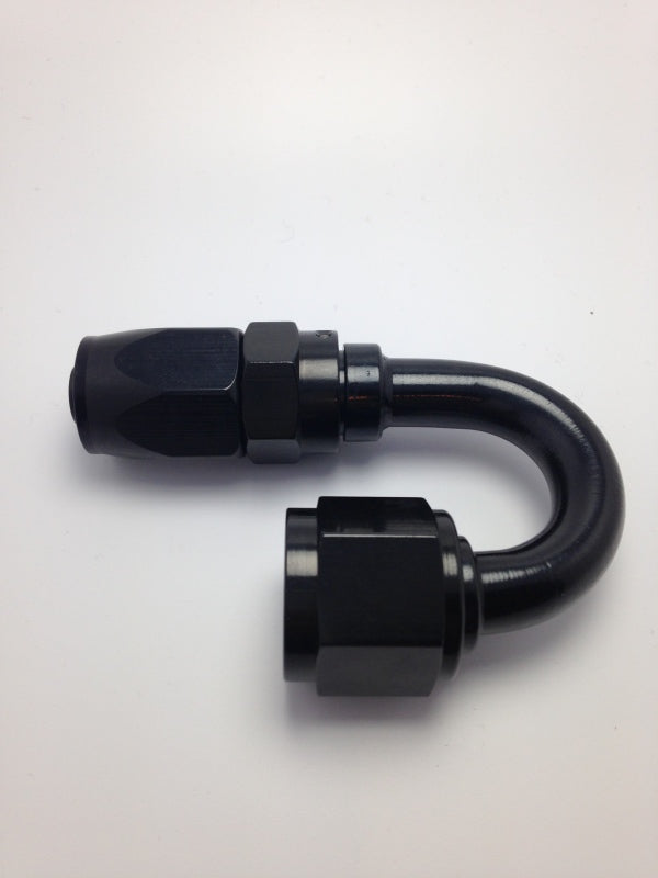 Fragola -10AN Male Rad Fitting x 180 Degree Pro-Flow Hose End - Black Fittings Fragola