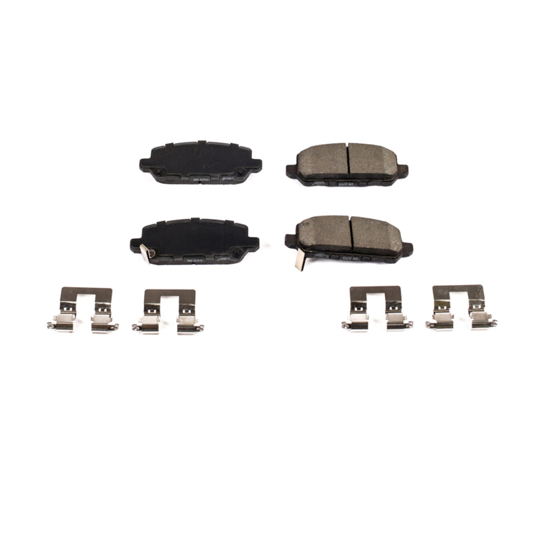 Power Stop 2016 Honda CR-Z Rear Z17 Evolution Ceramic Brake Pads w/Hardware Brake Pads - OE PowerStop