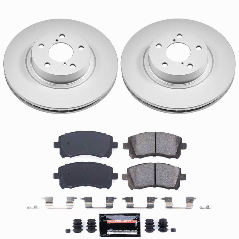 Power Stop 98-02 Subaru Forester Front Z23 Coated Brake Kit Brake Kits - Performance D&S PowerStop