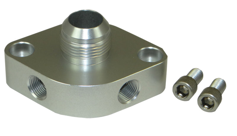 Moroso Chevrolet Big Block/Small Block Water Outlet Filler Neck -16An w/O-Ring & Two 3/8in NPT Ports Coolant Fill Necks Moroso