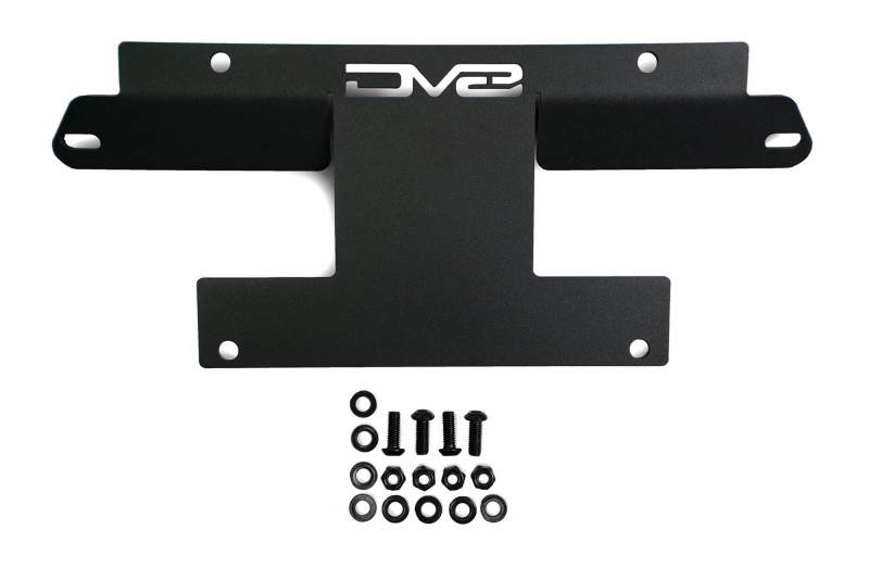 DV8 Offroad 21-22 Ford Bronco Factory Front Bumper Licence Relocation Bracket - Front License Plate Relocation DV8 Offroad