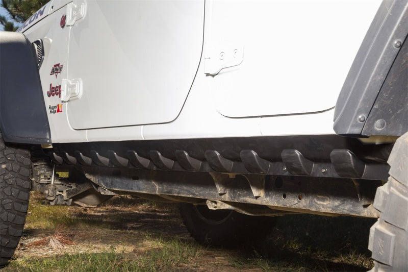Rugged Ridge Rocker Guard Kit Body Armor 4 Door 18-20 Jeep Wrangler JL Body Armor & Rock Rails Rugged Ridge
