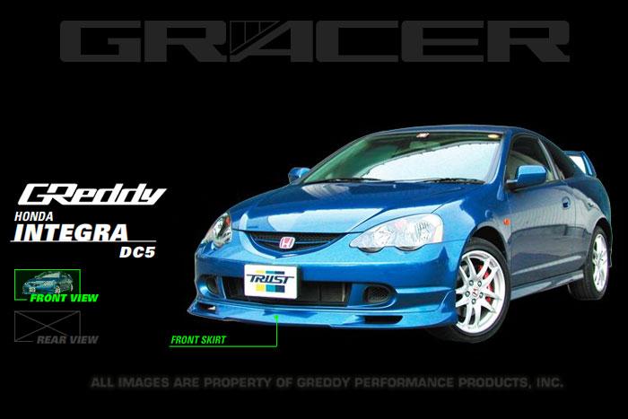 GReddy 02-04 Acura RSX Urethane Front Lip Spoiler ** Must ask/call to order** Spoilers GReddy