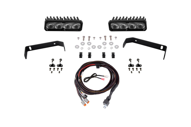 Diode Dynamics 2019-2021 Ford Ranger 2019 SS6 Max LED Kit White Fog 6000K Light Bars & Cubes Diode Dynamics