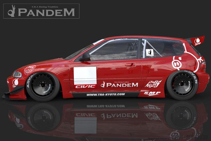 GReddy 92-95 Honda Civic EG Hatchback Pandem Rocket Bunny Side Skirts Side Skirts GReddy
