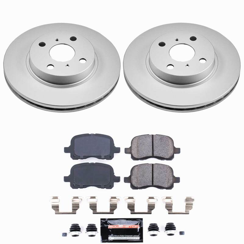 Power Stop 98-02 Chevrolet Prizm Front Z23 Coated Brake Kit Brake Kits - Performance D&S PowerStop