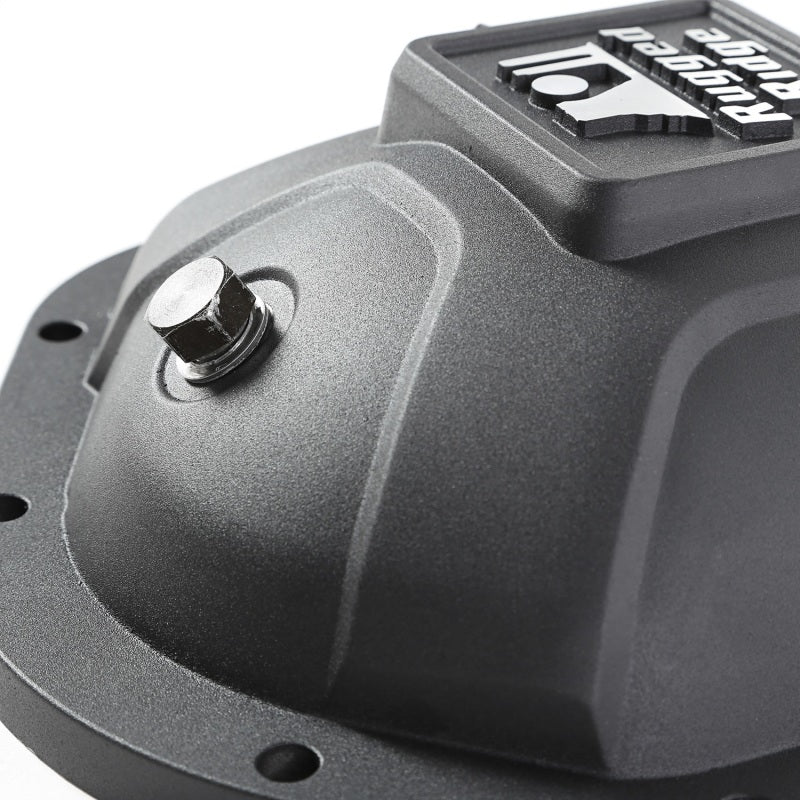 Rugged Ridge Boulder Aluminum Differential Cover Dana 44 Black Diff Covers Rugged Ridge