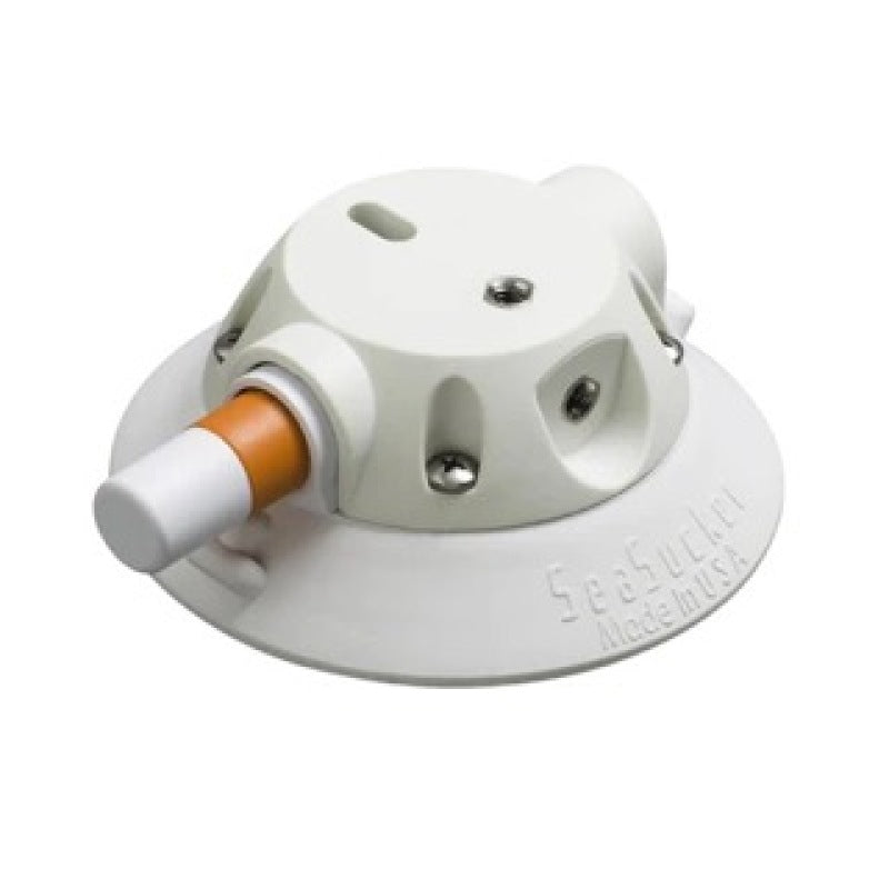 SeaSucker 4.5in. SeaSucker w/Low Profile Housing - White Mounts - Hooks/Handles/Utility SeaSucker