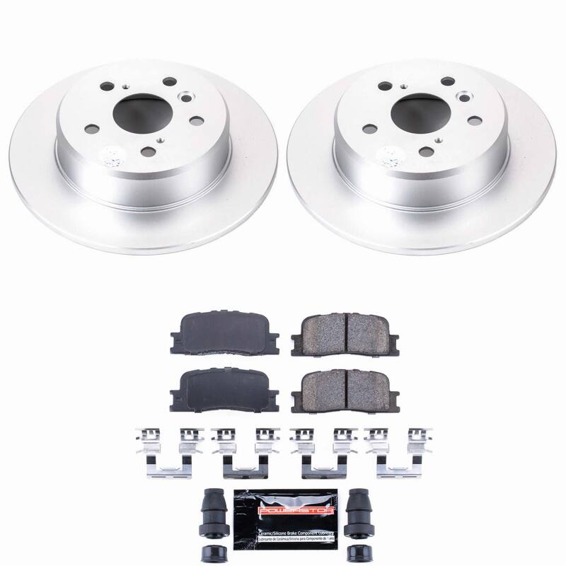 Power Stop 01-03 Toyota Highlander Rear Z23 Coated Brake Kit Brake Kits - Performance D&S PowerStop