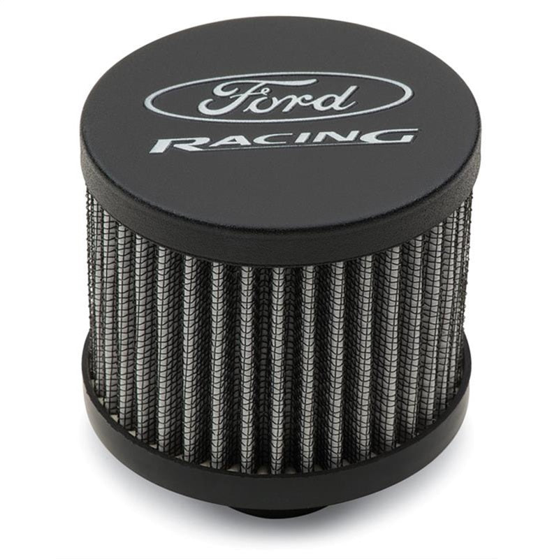 Ford Racing Black Crinkle Unshielded Breather w/Ford Racing Logo Engine Breather Filters Ford Racing
