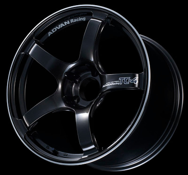 Advan TC4 17x7.5 +48 5x112 Black Gunmetallic and Ring Wheel Wheels - Cast Advan