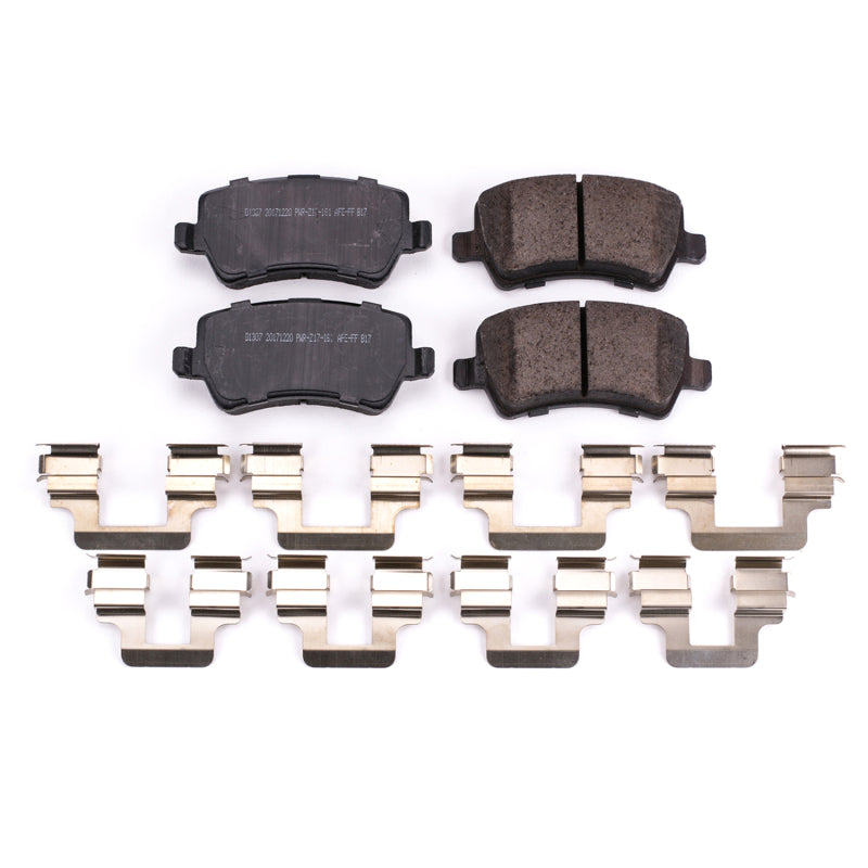 Power Stop 13-15 Land Rover LR2 Rear Z17 Evolution Ceramic Brake Pads w/Hardware Brake Pads - OE PowerStop