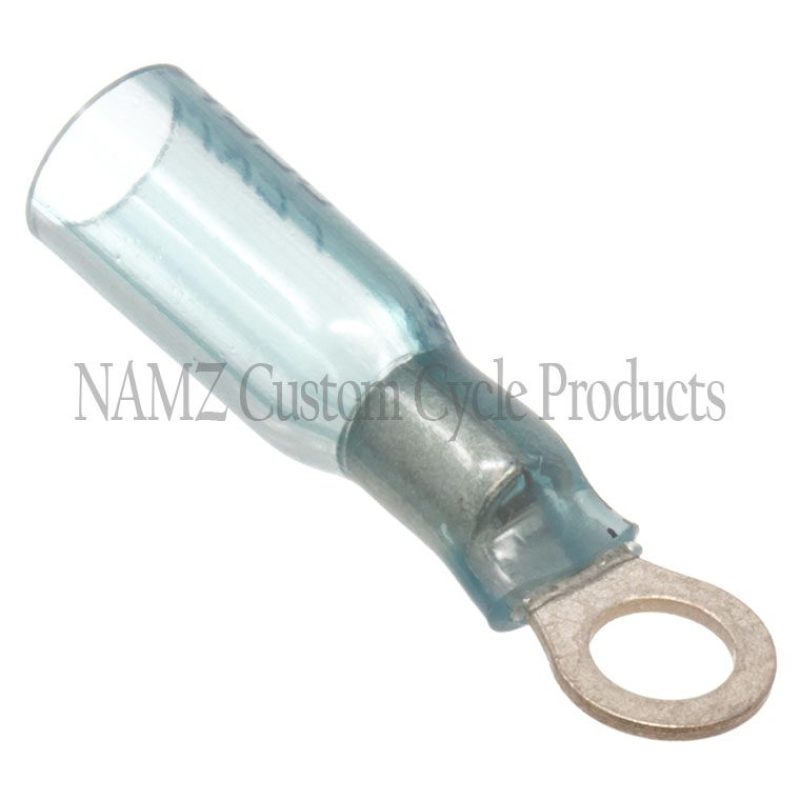 NAMZ Heat Sealable No.10 Ring Terminals 22-18g (25 Pack) Wiring Connectors NAMZ