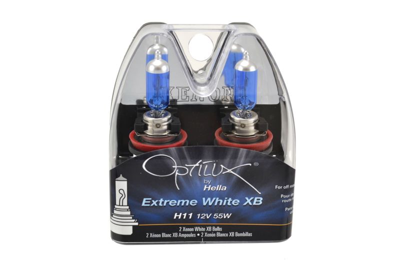 Hella H11 12V 55W Xenon White XB Bulb (Pair) Driving Lights Hella