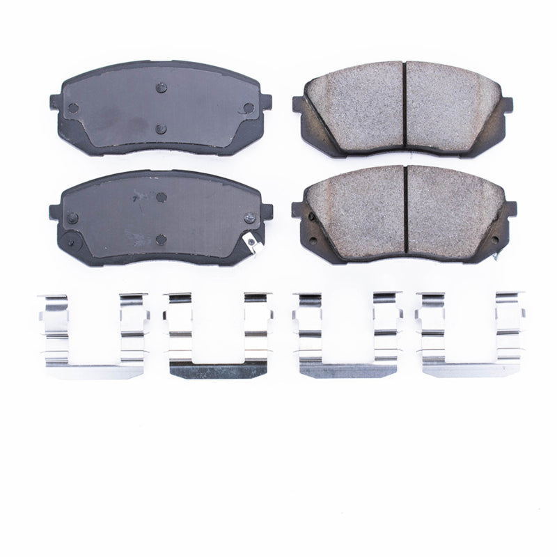 Power Stop 15-16 Hyundai Sonata Front Z17 Evolution Ceramic Brake Pads w/Hardware Brake Pads - OE PowerStop
