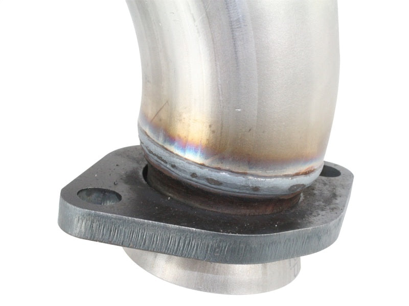 aFe Twisted Steel Delete Down-Pipe and Y-Pipe 2 to 2-1/2in Alum Steel Exhaust 12-16 Jeep Wrangler Downpipes aFe