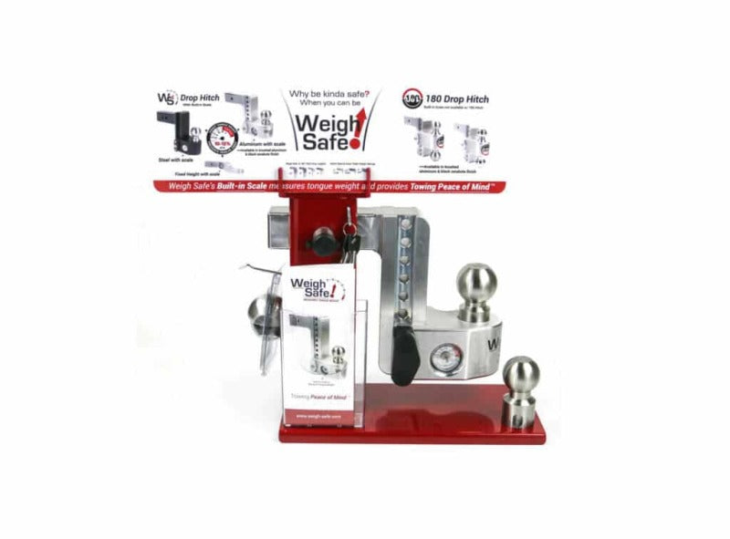 Weigh Safe Countertop POP Display Stand - Red POP Displays Weigh Safe