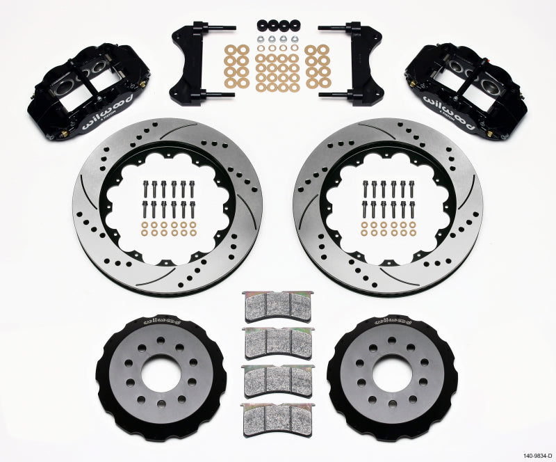 Wilwood Narrow Superlite 6R Front Hat Kit 14.00in Drilled 98-02 Camaro/Firebird Big Brake Kits Wilwood