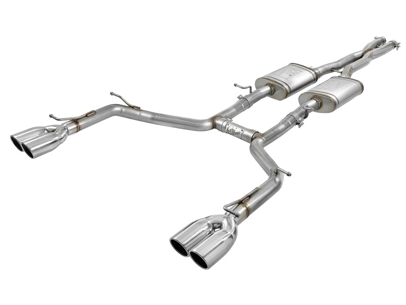 aFe MACH Force-Xp 2-1/2in 304 SS Cat-Back Exhaust 15-19 Dodge Challenger V6-3.6L - Polished Tip Catback aFe