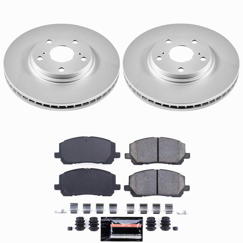 Power Stop 01-07 Toyota Highlander Front Z23 Coated Brake Kit Brake Kits - Performance D&S PowerStop