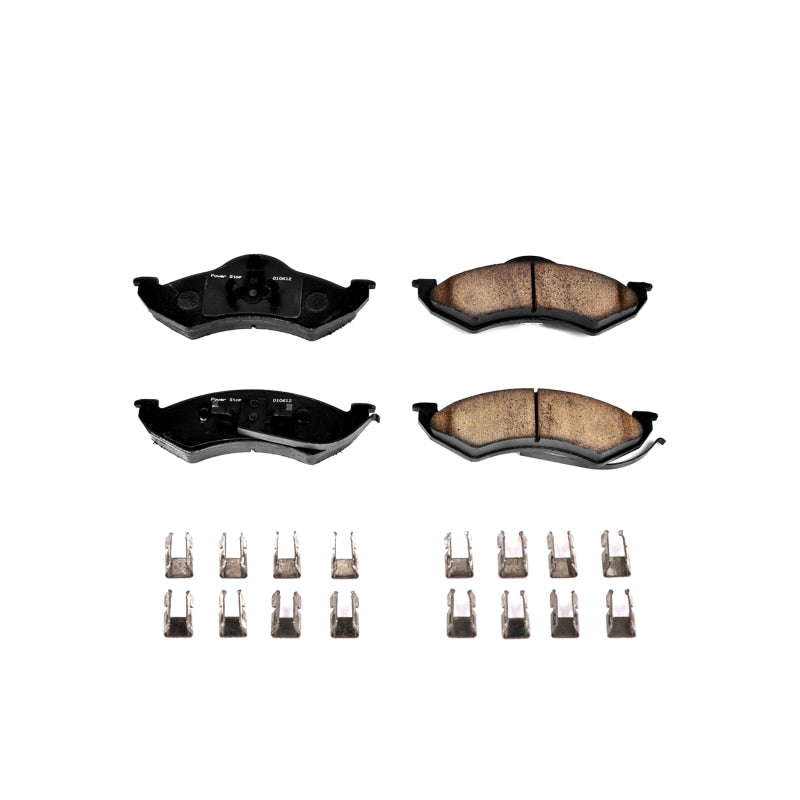 Power Stop 1999 Dodge Dakota Front Z17 Evolution Ceramic Brake Pads w/Hardware Brake Pads - OE PowerStop