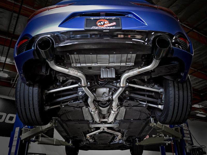 aFe POWER Takeda 2.5in 304 SS CB Exhaust w/ Black Tips 17-19 Infiniti Q60 V6-3.0L (tt) Catback aFe