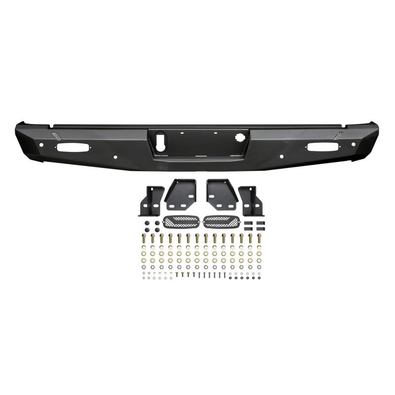 Westin 14-18 Chevy Silverado 1500 Pro-Series Rear Bumper - Textured Black Bumpers - Steel Westin