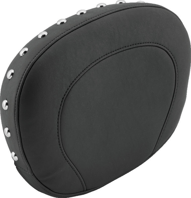 Mustang 97-21 Harley Touring Sissy Bar Pad (12 inch x9 inch) w/Studs - Black Sissy Bar Pads Mustang Motorcycle