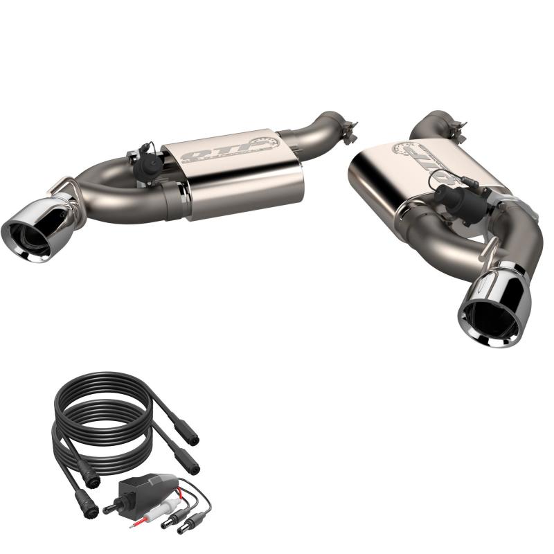 QTP 2016-2024 Chevrolet Camaro SS QTP Screamer Axle Back Dual Tip Bumper Axle Back QTP